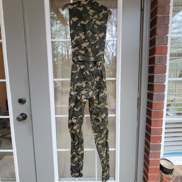"Now You See Me" Army Camo Jumpsuit Dance Costume - BRAND NEW (Size Ad Medium) - Picture 8 of 14